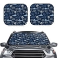 thumbnail image 2 of Fotbe Hawaii Palms 2-Piece Car Windshield Sun Shade | Sun Blocker for Car Windshield | Foldable Automotive Interior Accessories for Sun Protection-Small, 2 of 7