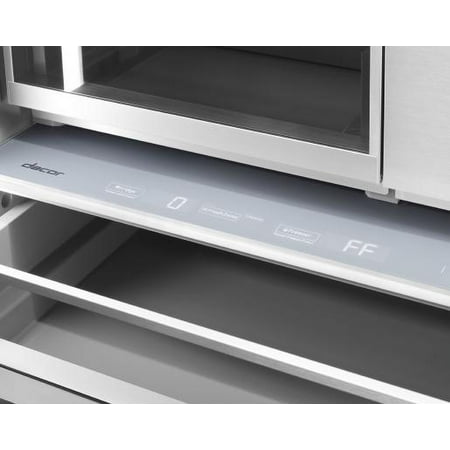 Dacor - 21.3 Cu Ft French Door Built In Panel Ready Refrigerator with FreshZone Drawer and Precise Cooling - Custom Panel Ready