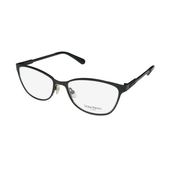 NEW VERA WANG LUXE KALLIET WOMENS/LADIES CAT EYE FULL-RIM BLACK FRAME DEMO LENSES 51-17-133 EYEGLASSES/EYE GLASSES