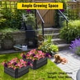 thumbnail image 2 of VEVORbrand Raised Metal Garden Bed 2 pcs, 24"x24"x12" Steel Garden Bed, Square Planter Box, Plant Raised Garden Bed Kit Outdoor Compost Garden Bed, 2 of 9