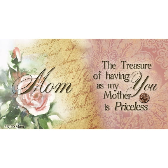 Priceless Having You as Mother Woodgrain Embossed Jewelry Music Box Plays Wind Beneath My Wings