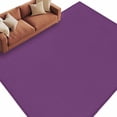 thumbnail image 2 of Dark Purple Area Rugs 5x8 for Living Room, Farmhouse Solid Purple Color Modern Art Non Slip Washable Rug Runner, Low Pile Indoor Floor Carpet Mat Bathroom Rugs for Bedroom, Kids Room, 2 of 9