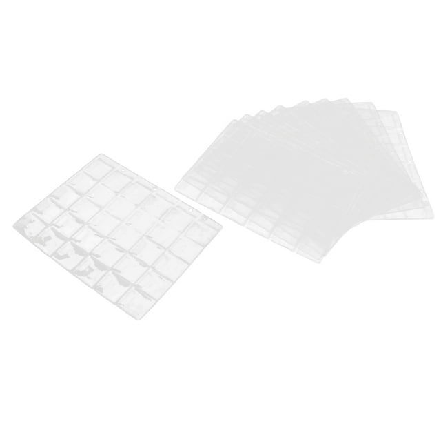 Milaget 10 Pages with 300 Pockets Storage Coin Medallions Album Sleeves for Collectors,