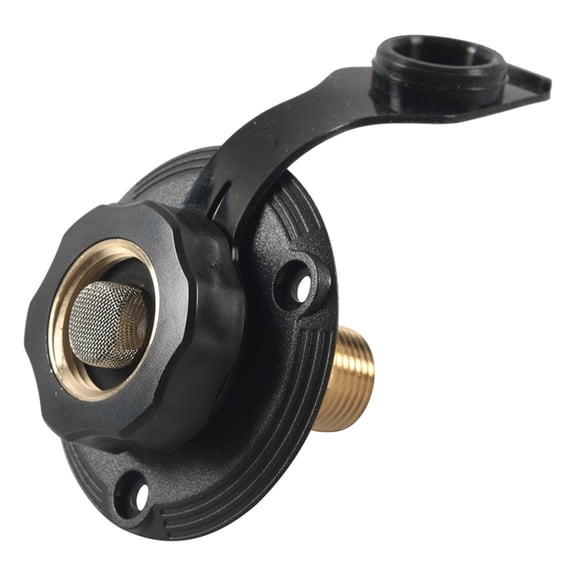 City Water Inlet With Check Valve Flange Hose Connector Connection Fill for Rv