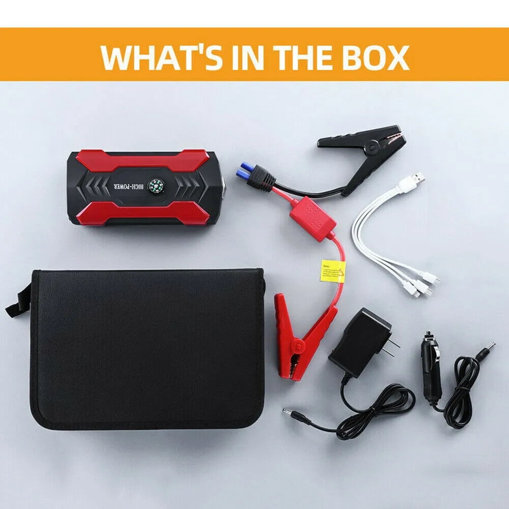 99800mAh Car Jump Starter Booster Jumper Box Power Bank Battery Charger Portable Fast Charging