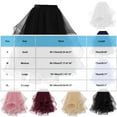 thumbnail image 2 of JGGSPWM Fashion Tulle Skirts for Women A Line Elastic Waist Tiered Layered Puffy Midi Long Party Tutu Skirt Yellow M, 2 of 2