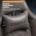 thumbnail image 4 of Dowinx Gaming Chair Office Chair, Vintage Computer Chair Massage PU Leather Gamer Chairs with Footrest Brown, 4 of 7