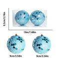 thumbnail image 3 of Mecorevxz 2Pcs Christmas Ball Decorations Christmas Tree Glitter Gold Christmas Ball Ornaments Set for Christmas Decor, 3 of 4