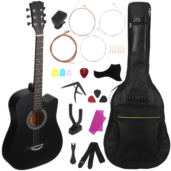 HONITANO Guitarra Acústica de 38 Pulgadas con Funda y Accesorios para Principiantes