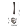 thumbnail image 4 of Sentmoon Teaspoons Small Spoons Stainless Steel Measuring Spoon Pear Wood Handle Roasted Soy Milk Powder Seasoning Measuring Spoon Weight Measuring Spoon, 4 of 7