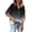 Gray, variant on Women's Tie Dye Print Hooded Sweatshirt, Women Casual V Neck Button Up Pullover Tops Long Sleeve Hoodies Shirts Plus Size