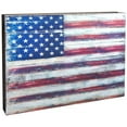 thumbnail image 1 of Designocracy 85099-US-18 Drapeau Américain Art Rustique à Bord Décor Mural, 1 of 1