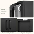 thumbnail image 4 of Marcree Metal Accent Cabinet with Adjustable Shelves, Freestanding Storage Cabinet with Doors, Black, 4 of 10