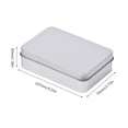 thumbnail image 2 of Rectangle Storage Box Small Storage Box Silver Color Jewelry Key Coin Container Playing Card Box Candy Storage Can, 2 of 8