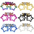 thumbnail image 1 of KAKOWELY gafas de fiesta de Año Nuevo divertidas con el número 2026, decoraciones de Nochevieja, accesorios fotográficos novedosos para eventos festivos, gafas de plástico, recuerdo de fiesta., 1 of 4