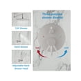 thumbnail image 5 of EastVita Round Shower System. 12 Inch Rainfall Shower Head With Handheld Combo. Wall Mounted Shower System Shower Fixtures With Pressure-Balanced Valve. Matte Black/Brushed Nickel, 5 of 8