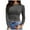 A-Dark Gray252, variant on XIAOCHA Women's Fitted Long Sleeve Crewneck T-Shirt Stretch Ribbed Casual Basic Top