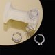 thumbnail image 3 of Anillo pequeño con forma de estrella rota, creativo, personalizado, con forma de cruz suelta, estilo coreano, cadena de circonita, anillo abierto de doble capa para mujer, 3 of 5