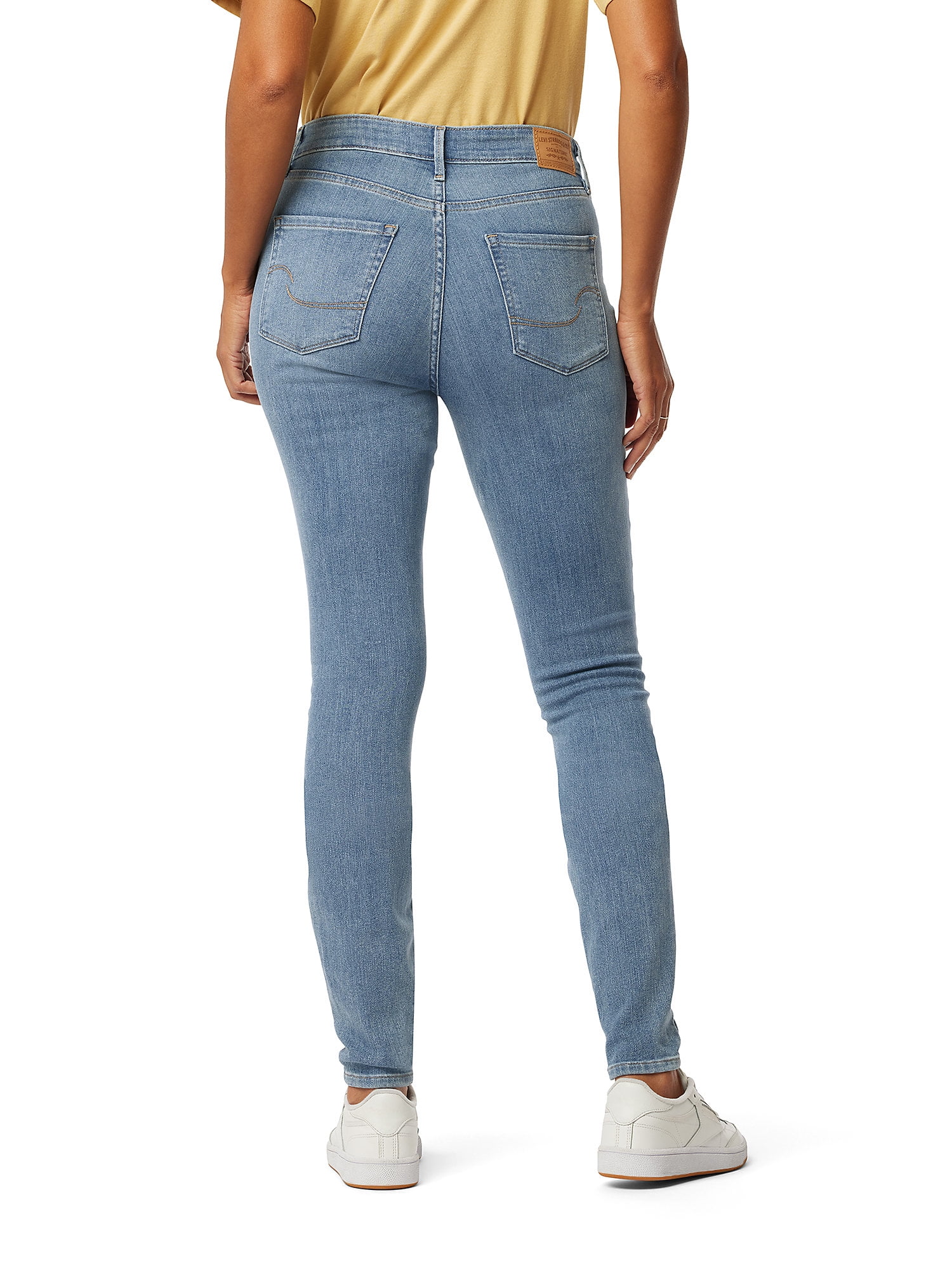 Levi Strauss Signature Women's and Women's Plus High Rise Skinny Jeans, Inseams: Short, Regular and Long, Sizes 2-28