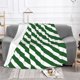 thumbnail image 3 of Manta de rayas piratas verdes y blancas para decoración de habitación, manta de franela para sofá cama de 40 x 30 pulgadas, 3 of 8