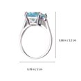 thumbnail image 4 of Unique Vintage Engagement Ring Featuring Light Blue Stone for Women Designed for Weddings and Daily Wear with Treated Gemstones 1Set, 4 of 4