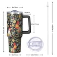 thumbnail image 2 of Spill Proof 40oz Chicken Tumbler with Handle and Straw – Double Insulated Travel Cup, Must Have Gift for Men Women, 2 of 5