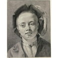 thumbnail image 3 of Leendert van der Cooghen 19x24 Black Modern Framed Museum Art Print Titled - Portrait of a Young Person, 3 of 5