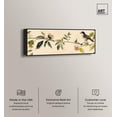 thumbnail image 3 of Vintage Bird and Floral II Panoramic Canvas Botanical Wall Decor by Art Remedy, Black Frame, 54x20, 3 of 6