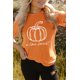 thumbnail image 1 of ABPHQTO Camiseta naranja con gráfico de calabaza de cosecha de otoño para mujer, 1 of 5