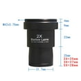 thumbnail image 2 of SUTENGDA 3Pcs Barlow Lens Set 2X  3X  5X  Black  Optical Glass  Green Coated  1.25 Inch  for Telescope Viewing Astronomical Telescope, 2 of 5