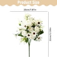 thumbnail image 3 of Torqee Premium Artificial Rose Bouquet,32cm Realistic Silk Flower Stems for Home Wedding Vase Centerpiece Floral Arrangement,White, 3 of 5