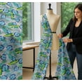 thumbnail image 5 of Soimoi Cotton Poplin Fabric Leaves Tropical Print Fabric by the Yard 42 Inch Wide, 5 of 7