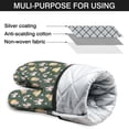 thumbnail image 7 of Cute Oven Mitts,Dark Green Princess Castle Pattern Oven Mitt 2-Pack Set,Kitchen Gloves for Oven,Heat Resistant Oven Mitts 7.7"x12", 7 of 7