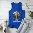thumbnail image 5 of UngA American 250 Anniversary Shirt 4th of July Tank Tops Women American Flag Top Independence Day Patriotic Tanks USA Flag Casual Sleeveless Shirts (Blue,XXXL), 5 of 8