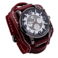 thumbnail image 2 of Reloj de pulsera Yinane Punk Retro para mujer Rojo, 2 of 8