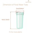 thumbnail image 2 of Tubos de agua florales Tubos de agua de plástico de 1,6 pulgadas para viales de flores florales con tapas para decoración de arreglos florales (verde, 20 piezas), 2 of 5