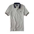 thumbnail image 1 of Aeropostale - Polo de rugby a rayas A87 para hombre, gris, mediano Aeropostale  polo, rugbi, 1 of 1