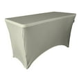 thumbnail image 1 of LA Linen TCSpandex48x24x30_GrayLightX41 LA Linen Rectangular Spandex Tablecloth, 48 by 24 by 30-Inch, Gray Light, 1 of 2