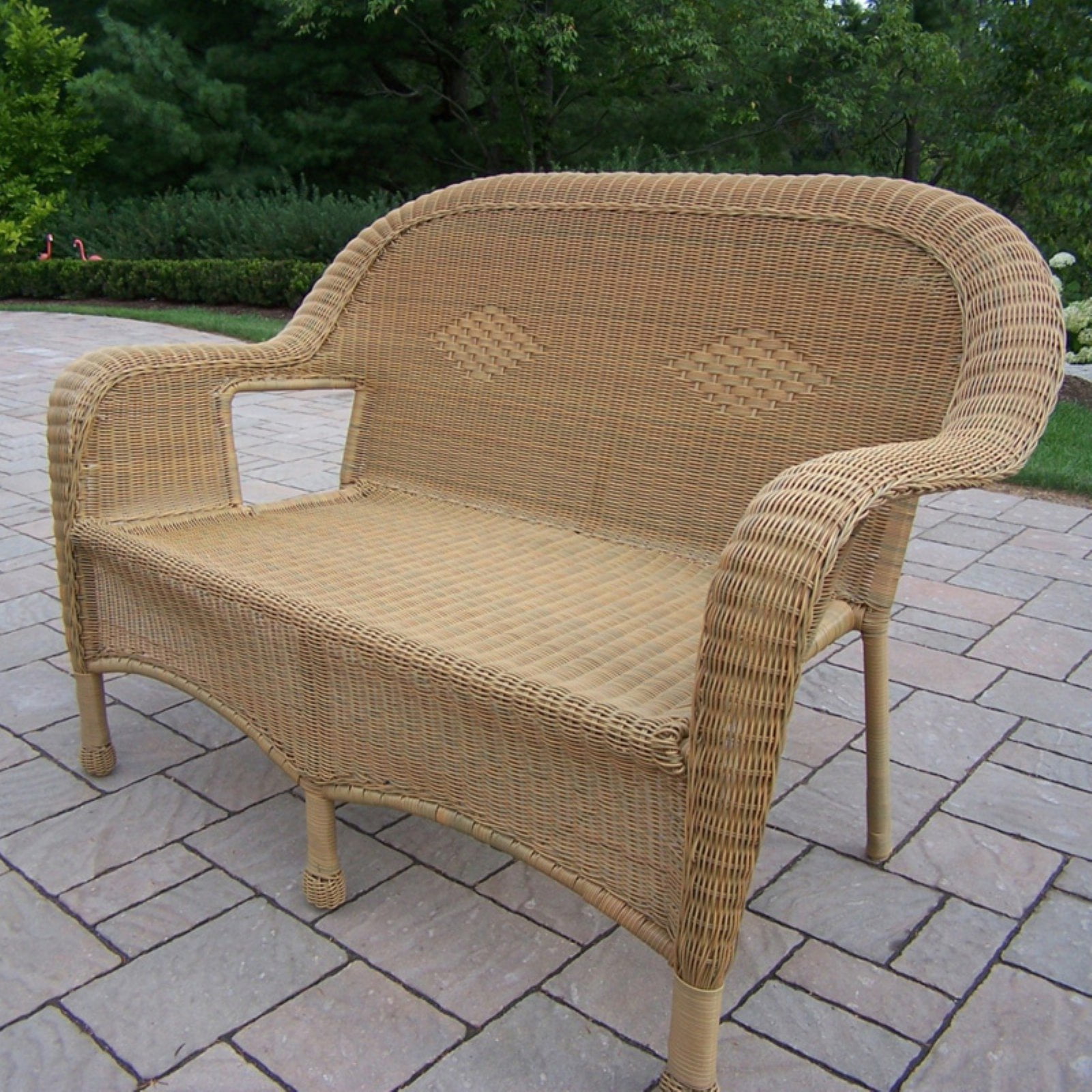 Oakland Living AllWeather Wicker Loveseat