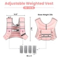 thumbnail image 2 of Chaleco pesado Fragraim ajustable de 9 a 11 kg con bolsillo rosa, 2 of 7