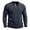 Mens Shirts Dark Blue, variant on Knitted Sweater Men Henley Crew Neck Long Sleeve with Pocket Casual Business Tops Pullover Dad Gifts