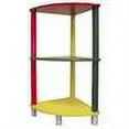 thumbnail image 2 of 28.5" Tall 3-Tier Kids Shelf made of Wood, Yellow, Green and Red finish, 2 of 2