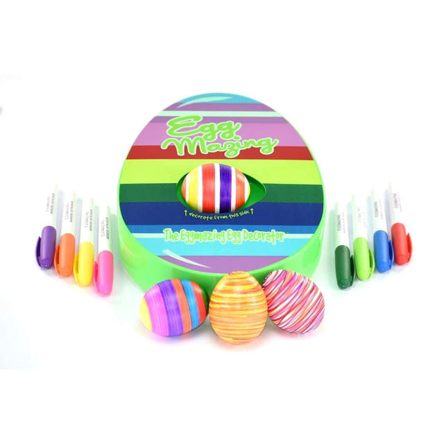 Kit de decoración de huevos The Eggmazing Original con ruleta y rotuladores