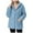 Light Blue, variant on Women's Coat Casual Fleece Shearling Zipper Coats Warm Winter Oversized Outwear Jackets Women's Jackets Light Blue,XXL