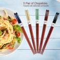 thumbnail image 2 of Durable Wooden Chopstick Reusable Chopsticks Wooden Chopstick for Household, Chopstick, for Household Hotel ANGGREK Otros, 2 of 8