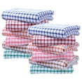 thumbnail image 1 of Checke Toallas Decorativas Mano Absorbentes Hilo Algodón para Uso Diario Rojo, 1 of 9