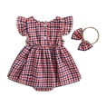 thumbnail image 3 of Staki 4th Of July Baby Girl Outfits Newborn American Flag Smocked Romper My First Fourth Of July Independence Day Clothes 6M 12M 18M,6-12 Months, 3 of 3