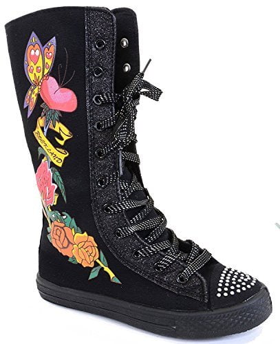 girls knee high sneakers