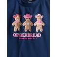 thumbnail image 2 of Holiday Time Girls Long Sleeve Graphic Tee and Pants Pajama Set, 2 Piece, Sizes 4-18, 2 of 3