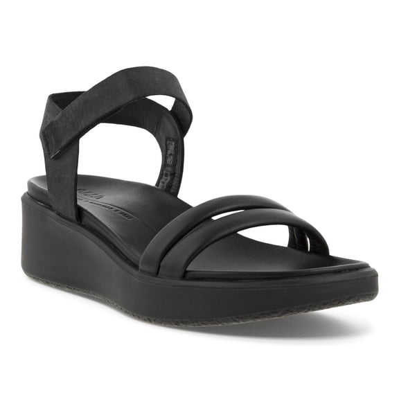 ECCO Womens Flowt LX Wedge Sandal Black/Black - 273303-51052 black/black
